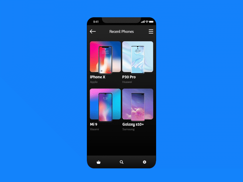 UI Concept XD playoff adobe xd animation app app design design motion motion design prototype rebound smooth animation ui ux