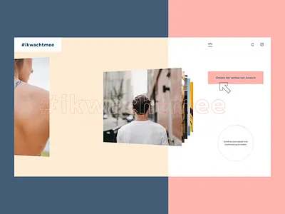 #ikwachtmee campaign campaign design design graphic design outlines typography ui user experience user interface ux waiting web