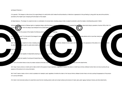 copyright© black white brutalist c copyright logo type