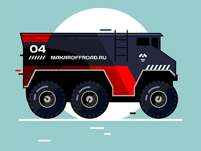Burlak auto car challenge design febrally flat illustration racing vector