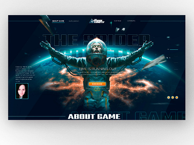 game dark teme design game lending site ui web website