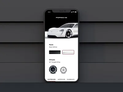 Car Configurator automotive automotive design branding configurator customize interface mobile first mobileapp mobileproduct mobileui