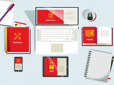 Table Top devices education explainer illustration