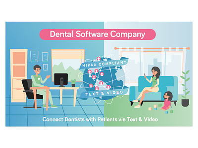 web banner banner concept design flat illustration vector web