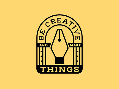 Be Creative 3/4 adobe illustrator badge badge design badge logo black and white branding creative south design flat icons illustration line pen tool quotes shape type typography vector