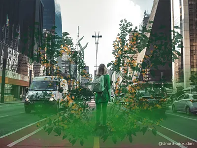 The Green Cometh. photoshop digitalart composite