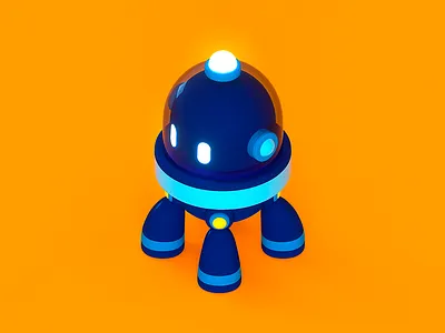 3D Machines - Robot 3d c4d cgi charater cute design high tech illustration isometric robot tech