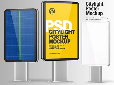 Citylight Poster Mockup advertisement billboard billboard design billboard mockup branding citylight citylight poster commercial design mock up mockup mockup tools poster publicity