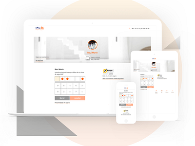 ING BANK app design minimal ui ux web