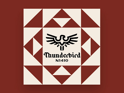 Barn Quilt01 barn quilt geometric thunderbird