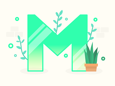 Letter M 36daysoftype letter plants
