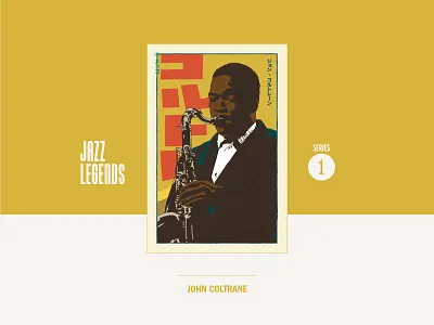 John Coltrane Jazz Menko / Series 1 cards graphic design jazz john coltrane menko music vector