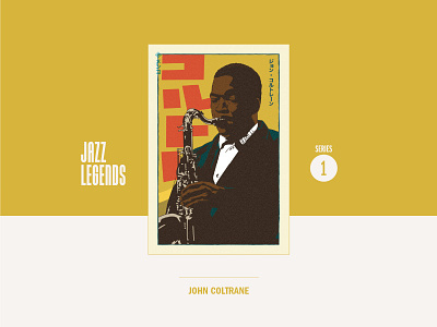 John Coltrane Jazz Menko / Series 1 cards graphic design jazz john coltrane menko music vector