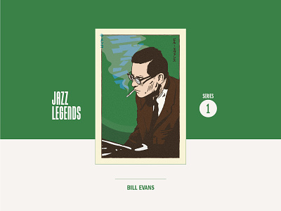 Bill Evans Jazz Menko / Series 1 bill evans cards design graphicdesign jazz menko music vector