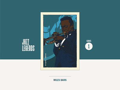 Miles Davis Jazz Menko / Series 1 cards graphic design jazz menko miles davis music vector