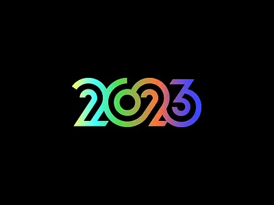 2023 A.I 2023 ai artifical dalle intelligence logo logotype midjourney new newyear numbers typography year