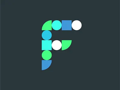 F - 36 days of type alphabet brand bright clean custom f font icon lettering logo mark shapes typography vector