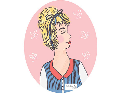 Fancy Sweet digital painting editorial art editorial illustration faces floral pattern hand drawn illustration