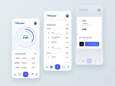 Banking App for VTB Group banking app finance ios mobile vtb