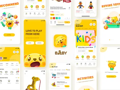 Interface Collection app cartoon child child application illustration ip logo toy ui ux