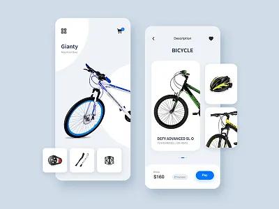 Mountain Bike Interface ui ux 向量 品牌 商标 图标 应用 插图 类型 设计