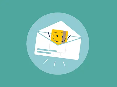 Credit card on the way 2d character 2d illustration banco do brasil brand mascot character concept flat flat design illustration mascot mascot character mascot design onboarding onboarding illustration onboarding screen onboarding ui redesign ui vector walkthrough