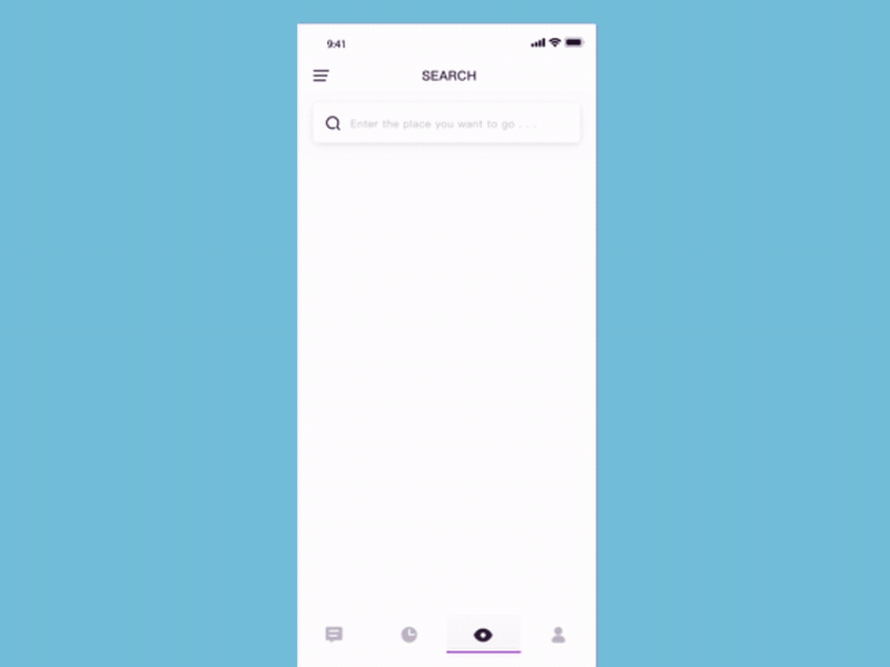 Travel projects, search linkage animation animation design icon