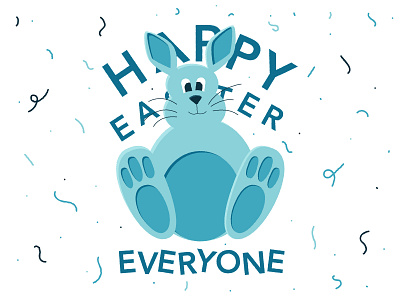 Happy Easter celebration design doodle drawing easter happy happy easter hare illustration art party rabbit sketch