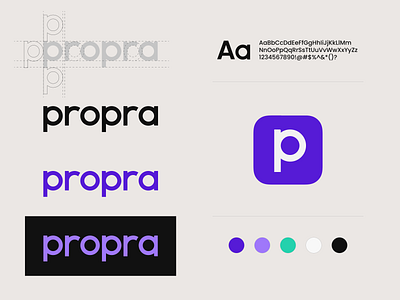 Propra logo design app brand branding design logo typography vector visual identity wordmark