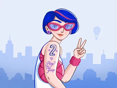 Dribbble invite - waiting for 2 new players! basket ball basketball character character design city digital drawing fashion giveaway graphic design illustration illustrator invitation invite lifestyle player sport tattoo