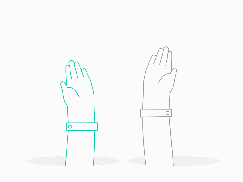 High Five Animation after effects animation graphic design high five illustration micro animation micro interaction motion graphics ui design web webdesign