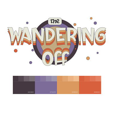 The Wandering Off Brand Identity album album art band brand branding design designer graphic design illustration logo logo design music vector