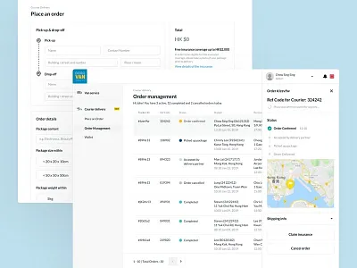 GOGO Delivery - Web Beta Launch beta launch component design order management orders plataform platform tracking uiux web website