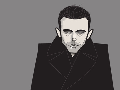 James Dean actor adobe creative cloud adobe illustrator cc caricature cartoon diego riselli illustration james dean little bastard midcenturymodern retro vector vector illustration wacom cintiq