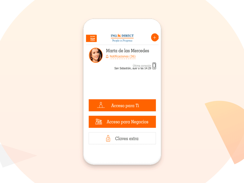 ING BANK app design financial app interaction design minimal motion ui ux web