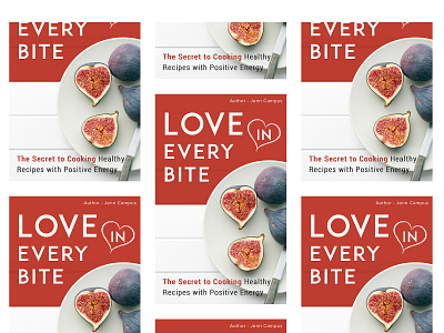 Love In Every Bite - Food book || Jenn Campus art direction book branding creativity design thinking food kindle book recipe book yummie nation