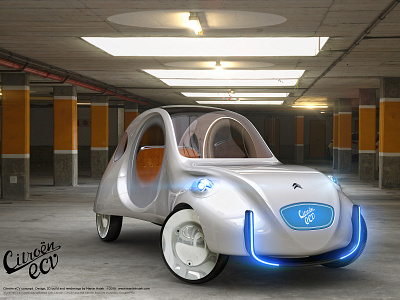 Citroën eCV concept car 2019 2cv 3d modelling 3d rendering autonomous car car design citroen citroen 2cv citroen ecv concept car concepting conceptual design ecv electric electric car hajek martin hajek self driving