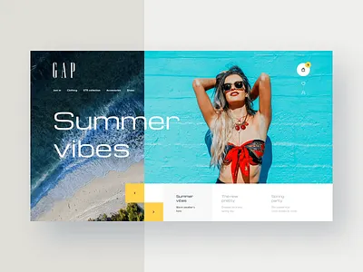 GAP concept design fashion gap landing page ui web website