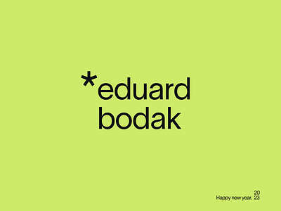 Eduard Bodak Logo | Personal Branding 2023 brand branding clean corporate identity design e e logo green green logo identity lettermark logo logo design minimal personal branding personal logo star type typography