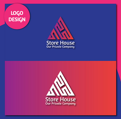 AH LOGO, STORE HOUSE ,OUR PRIVATE COMPANY ah amazing branding business business card design company corporate design greed logo house icon illustration logo logo design branding private real estate store typography vector white