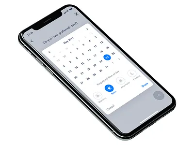 Appointment day picker appointment calendar day picker time of day time picker