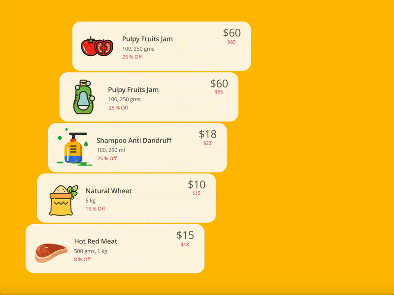 Add to cart add to cart clean ui design food gif gif animated gif animation gif art interaction interaction animation item purchase shopping ui ux video