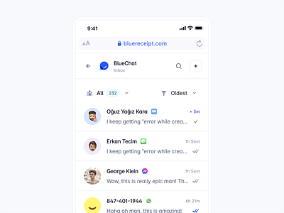 Mobile - Conversation 💬 blue chat chat screen clean clean ui conversation design message message app mobile mobile app mobile chat mobile chat app mobile conversation mobile live chat mobile responsive product ui user informations ux