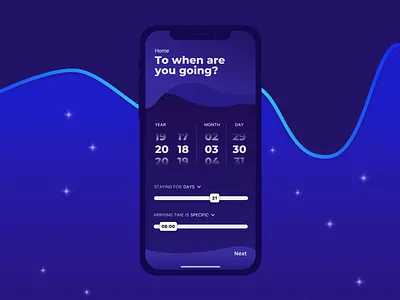 Time Selector Alternates app apple applicaiton design flat minimal mobile sketch type typography ui ux vector