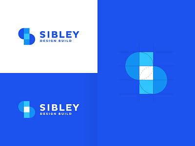 Sibley Design Build Logo Design architect architecture architecture logo blue s monogram clever smart modern construction logo contemporary home house design finance insurance security geometric geometry grid geometric logo graphic design designer icon icon icons symbol letter s letter s logo logo loog lgoo lgo mark logomark brandmark s s logo