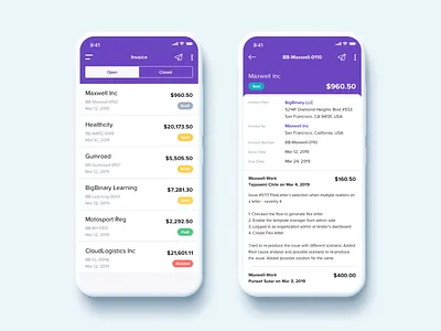 Aceinvoice aceinvoice design flat design invoice ui deisgn ux design