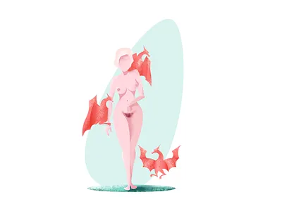Mother of Dragons character charecter design digital art game of thrones girl girl illustration got illustration illustrator khaleesi minimal minimal art mother of dragons nudes painting photoshop vector women