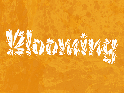 That's what happening right now. letter lettering type typography