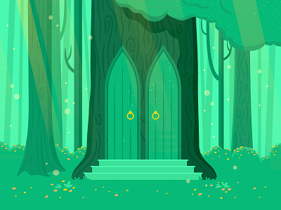 36 Days of type - M 36 days of type 36days m 36daysoftype adventure colour door forest green illustration illustrator letter light m plant shadow stairs texture tree type vector