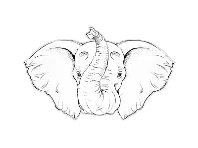 Elephant Sketch animal cartoon sketch drawing hand concept koncept pencil pencil sketch sketch sketching